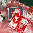 thumbnail image 2 of WHEANG 4 Pcs Christmas Socks for Women Men Fuzzy Socks Gift Box Embroidered Cartoon Cozy Plush Non‑Slip Slippers Socks for Holiday Home Wear M 2026 Sales, 2 of 4