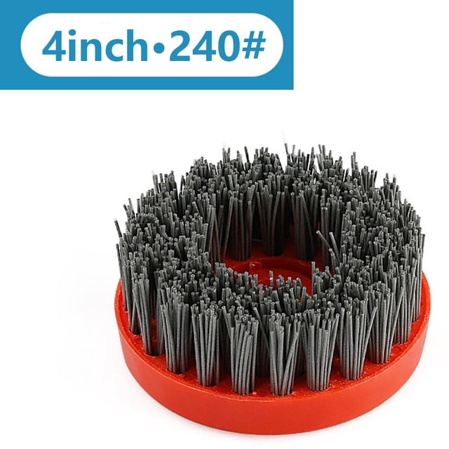 Bgsha 1 Pce Brosse Abrasive Antique Circulaire 4 Pouces Pierre Granit Polissage Nettoyage M10