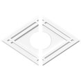 thumbnail image 1 of Ekena Millwork CMP26X17DD2-06000 6 in. ID x 9 in. Rectangle Diamond Architectural Grade PVC Contemporary Ceiling Medallion - 2 Piece, 1 of 1