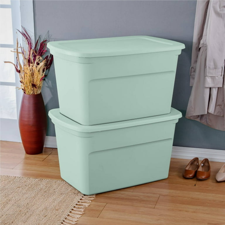 Sterilite 30 Gallon Latch Tote, Plastic Storage with Handles