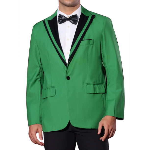 INSPIRE CHIC Sacos Deportivos Formales para Hombres Ajustados con Cuello de Color