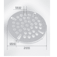 thumbnail image 3 of (3-piece set) 3-1/2 "commercial sink drainage filter replacement, wastewater drainage cover filter screen, only applicable to flat filters with lever handles for commercial sink drainage, 3 of 5