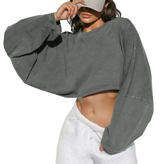 SHITINN Shirt for Women Women's Solid Color Crew Neck Sweatshirt Short Sleeve Sports Bottoming T Shirt Knitted Sw Womens Short Sleeve Tops Summer Clothes for Women