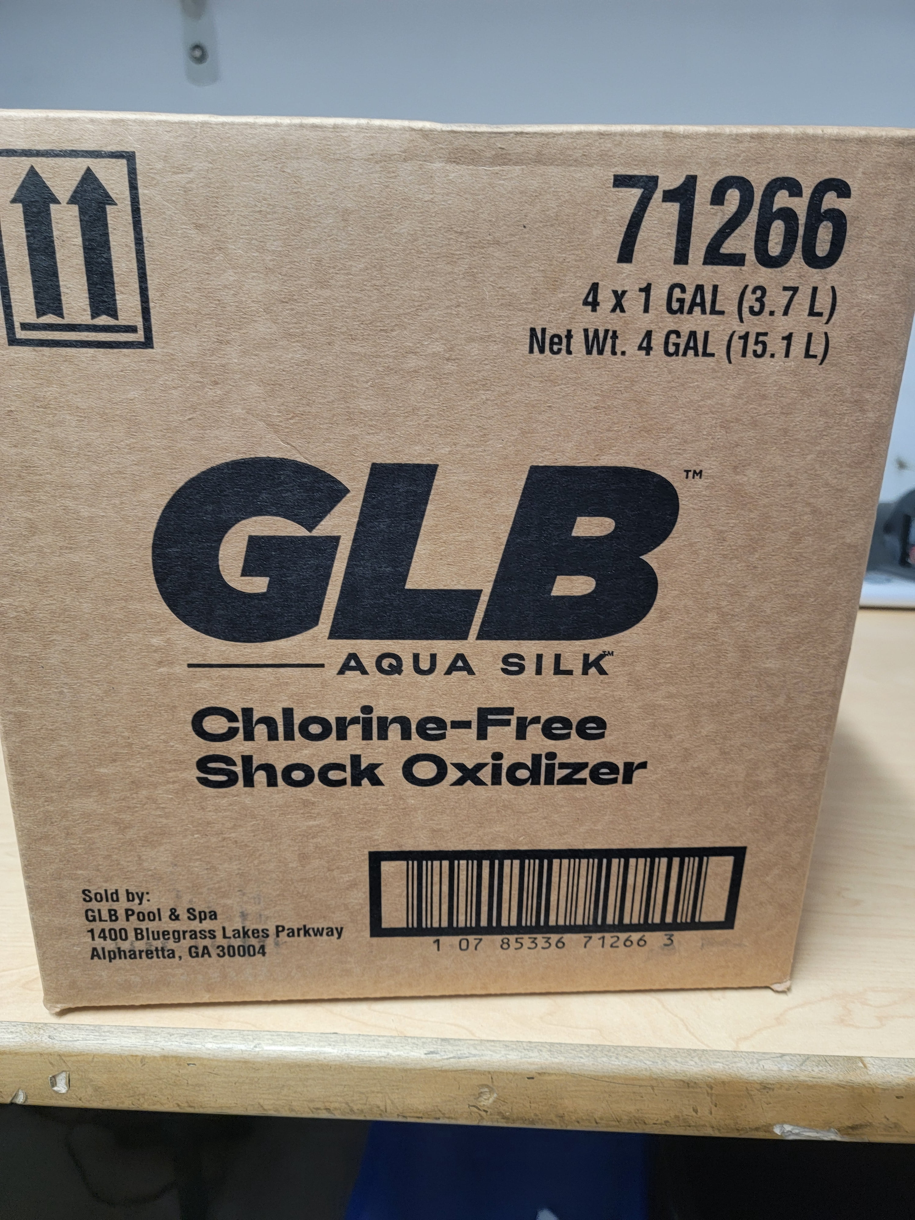 GLB Aqua Silk Chlorine Free Shock Oxidizer, 1 Gallon 71266