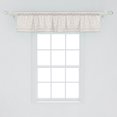 thumbnail image 2 of Ambesonne Flower Valance Pack of 2, Simplistic Curly Floral Art, 54"X12", Ivory and Dark Eggshell, 2 of 3