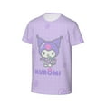 thumbnail image 3 of Boys Girls Kuromi And My Melody Shirt Graphic T-Shirt Crewneck Short Sleeve 3d Colorful Tops Tees, 3 of 6