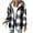 02#Black, variant on Dwralegc Jckets for Women with Hood Fleece Lined Long Sleeve Shackets Plaid Hooded Shacket Jackets Flannel Casual Coat Winter Christmas Jacket with Pockets Clearance Brown 2XL