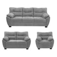 thumbnail image 1 of Sala Monza Dicasa 3 Piezas (Sofá, Love Seat y Sillón) Gris Duk, 1 of 8