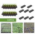 thumbnail image 1 of Bandeja De Inicio De Semillas Bandeja De Plántulas Bandeja De Germinación De Invernadero De Plástico Con Cúpula Reutilizable Bandeja De Cultivo De Invernadero De 12 Celdas Juego De Propagador De Jardí Muyoka Hogar, 1 of 7