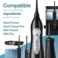 thumbnail image 4 of Authentic flosser replacement heads - 5 replacement heads, 4 types: standard, periodontal, orthodontic, and tongue scraper - genuine parts (black), 4 of 4