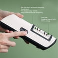 thumbnail image 3 of Electric Knife Sharpener, Fast Multi Functional Automatic Electric Knife Sharpener Tool 5W Rechargeable Non Slip with Non Slip Rubber Block for Household, 3 of 8