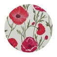thumbnail image 2 of JEUXUS  Round Table cover Line Art Poppy Flower Table Cloth Stain and Resistant Washable Polyester Decorative Table Cover  for Dining Table Buffet Parties Camping, 2 of 7