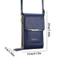 thumbnail image 2 of Qwtwty Backpack Touchable Screen Mobile Phone Bag Sweet Multi Compartment Storage Card Bag Vertical Wallet on Clearance, 2 of 2