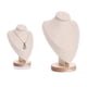 thumbnail image 5 of organizador de joyas,Soporte de cadena de collar de exhibición de joyería de madera,Maniquí de collar de soporte de exhibición de busto de joyería,Joyero Colgante Titular Organizador, 5 of 9