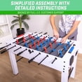 thumbnail image 6 of GoSports 48" Game Room Size Foosball Table - White Finish - Includes 4 Balls and 2 Cup Holders, 6 of 6