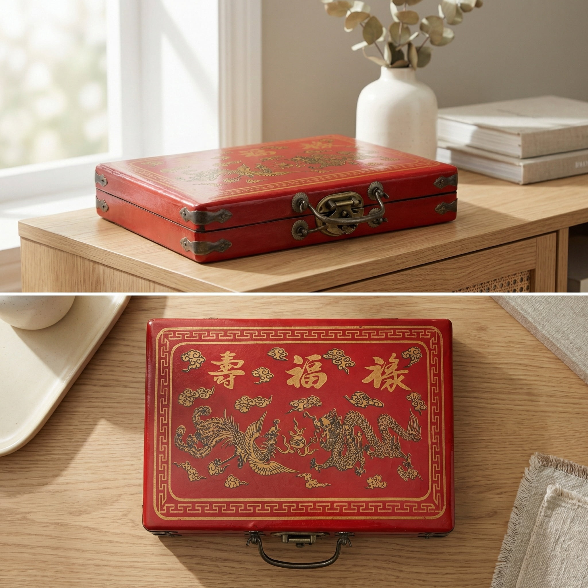 WE Games Traditional Chinese Mahjong Set Travel Size