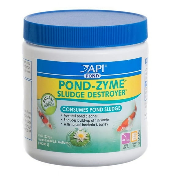 API Pond Zyme Sludge Destroyer Consumes Pond Sludge [Pond Biological Treatments, Pond Supplies] 24 oz (3 x 8 oz)