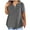 Dark Gray, variant on LEAVINGSUO Womens Plus Size $5 Summer Tops Plus Size Tops for Women Sexy V-Neck Blouse Lace Casual Loose Summer Short Sleeve Blouse