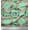 Pastel Mint, variant on Soimoi Green Cotton Duck Fabric Floral Wreath Flower Printed Fabric 1 Yard 42 Inch Wide