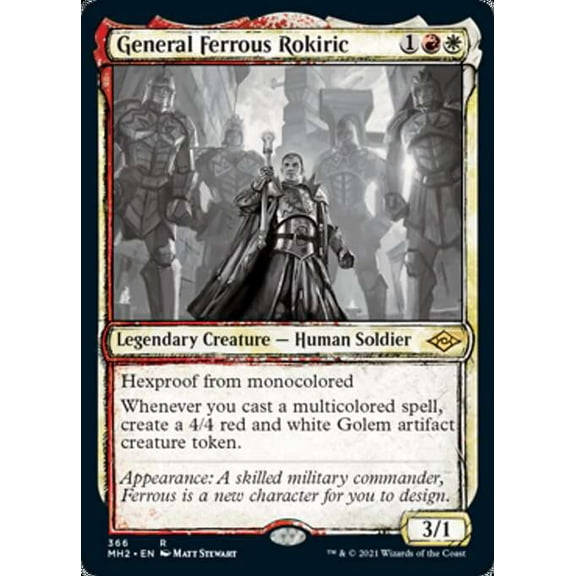 MtG Modern Horizons 2 Rare General Ferrous Rokiric (Showcase) #366