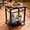 2 Tier-Black, variant on 2-Tier Outdoor Grill Cart, Movable BBQ Prep Table with Locking Wheels & Tool Hooks, Rolling Serving Bar Cart for Patio, Backyard, Black