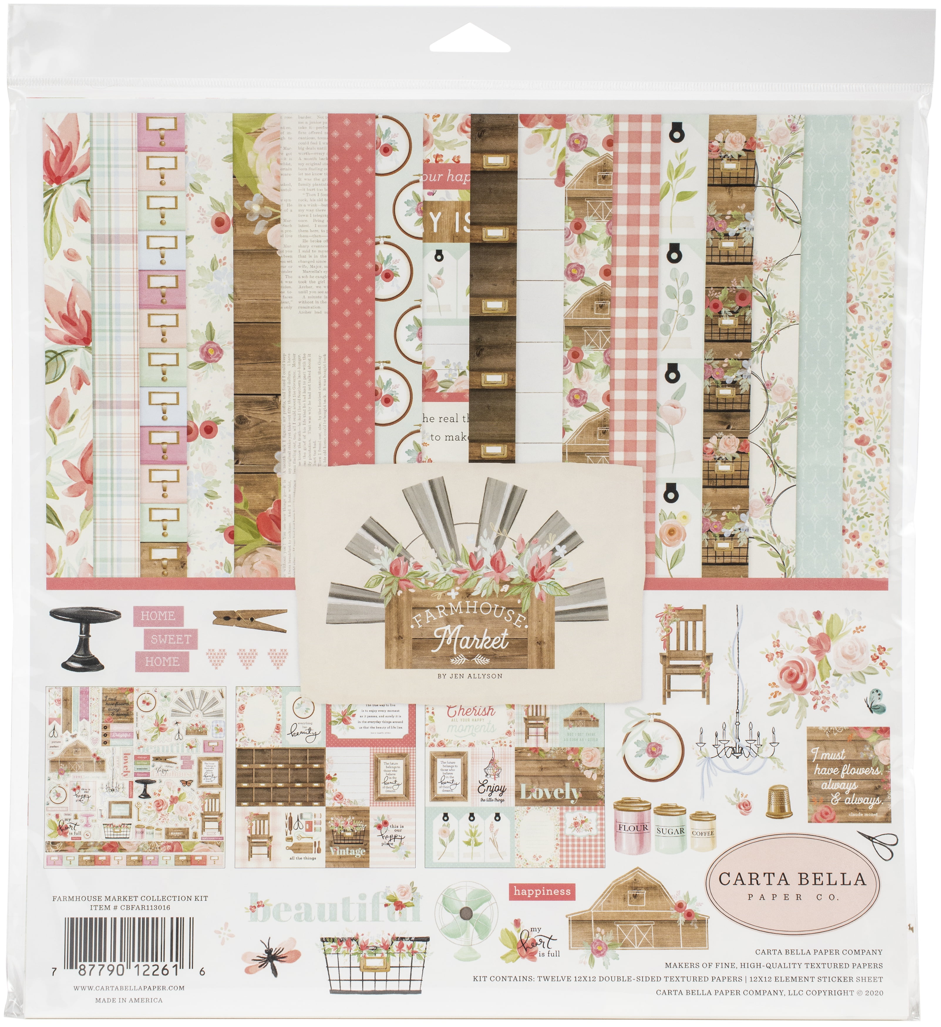 Carta Bella Collection Kit 12"X12" Gather At Home 793888036000 