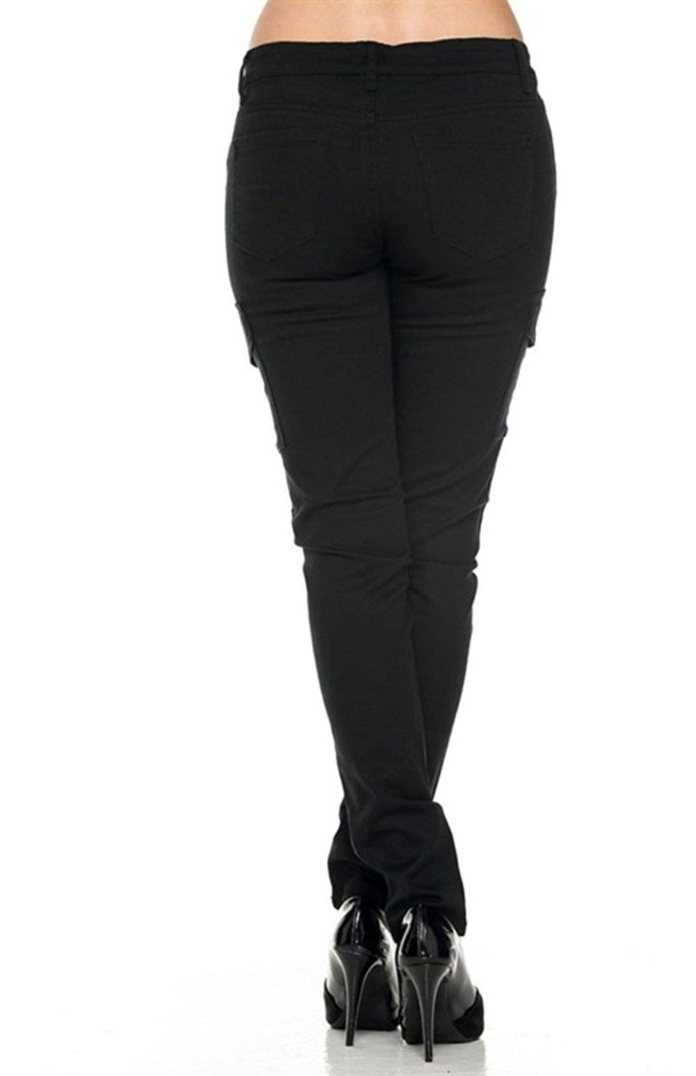 TYPE-4 SLIM STRETCH WAX CARGO PANTS