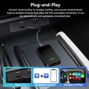 Carlinkit 5.0 Wireless CarPlay/Android Auto Adapter – Convert Wired CarPlay & Android Auto to Wireless – Stable Connection for Car Multimedia – Easy Setup & Compatibility