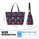 thumbnail image 4 of Easygdp mushroom rainbow color Skull Bolsa de Viaje de Playa de Gran Capacidad, Bolsa Tote Perfecta para la Playa, Escapadas de Fin de Semana y Viajes, 4 of 7