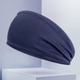 thumbnail image 4 of [611121 Caliente Color] Diadema Deportiva Absorbente Sudor para Correr Fitness Bufanda para La Frente Diadema Diadema para Ejercicios Al Aire Libre Europeo Y Americano (azul Marino), 4 of 9
