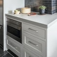 thumbnail image 2 of Goo-Ki 6 Pack 3.78''Hole Center Arch Brushed Nickel Cabinet Pulls Simplicity Hollow Out Shaped Matte Pulls, 2 of 6