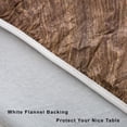 thumbnail image 4 of GFDYREE Round Vinyl Fitted Tablecloth with Flannel Backing Elastic Edge Plastic Table Cover Waterproof Table Cloth Stain-Resistant Wipeable for 45"-56" Round Table, 4 of 7