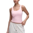 thumbnail image 1 of Musculosa CRZ YOGA Softembrace con escote redondo rosa L, 1 of 7