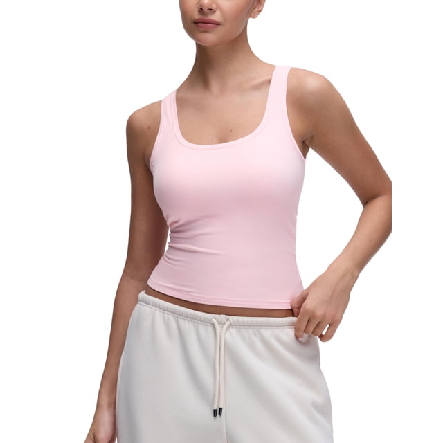 Musculosa CRZ YOGA Softembrace con escote redondo rosa L