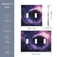 thumbnail image 3 of Dailycode Light Switch Plate Covers 2 Gang Wall Plate Plastics Outlet Covers for Kitchen Home Office Decor Black Hole and Purple Nebula, 3 of 8