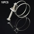 thumbnail image 1 of 10PCS Double Wire Hose Clips - Stainless Steel, Pond Pipe Koi Fish Fitting Pump, 1 of 3