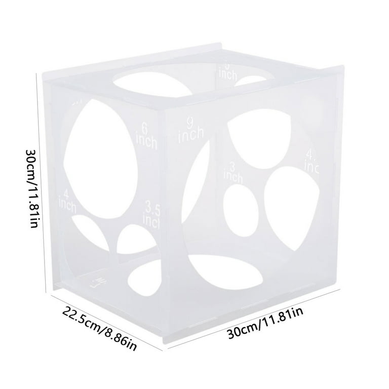 Willstar 11 Holes Balloon Sizer Cube Template Box 2-10 inches for
