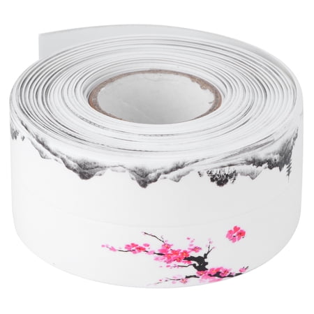Riousery Waterproof Self Adhesive Sealing Tape PVC Acrylic Caulk Strip for Bathroom Kitchen Sinks Bathtubs and Wall Edges, Mildew Resistant Joint Sealant, 1.5 inches / 38 mm Wide