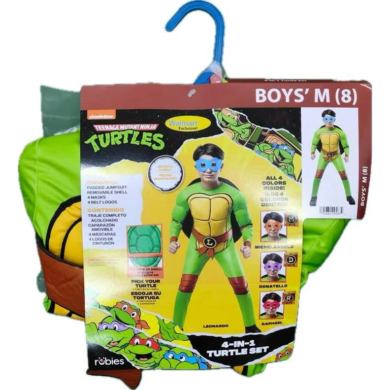 TMNT 4-IN-1 Kids Costume TMNT 4-IN-1 Kids Costume