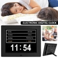 thumbnail image 2 of CNKOO Digital Alarm Clock American Lifetime Extra Large Digital Wall Clock with 8‘‘ Large Screen Display Reusable Clear Smart Adjustable Time Date for Home Office, 2 of 11