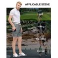 thumbnail image 4 of Pantalones cortos PULI Casual Business Grey con múltiples bolsillos 34, 4 of 6