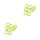 thumbnail image 3 of Sonducket 20 piezas de banda para el cabello de alta elasticidad, alta densidad, decorativa, sin enganches, cuerda para el cabello, accesorios de Amarillo fluorescente 2Conjunto, 3 of 6