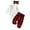 A-White, variant on Baby Girls Christmas Outfits Ribbed Romper Bodysuit Pants Set Fall Winter Outfits Baby Girls Clothes