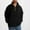 Black, variant on lkfuzj Men's Quarter Zip Pullover Fashion Polar Fleece Sweatshirts with Pockets Casual Outdoor Running Workout Athletic Pullover Tops - Black