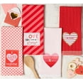 thumbnail image 6 of Contemporary Home Living Love Hearts Valentine's Day Kitchen Dishtowels - 28" - Red and Pink - Set, 6 of 6