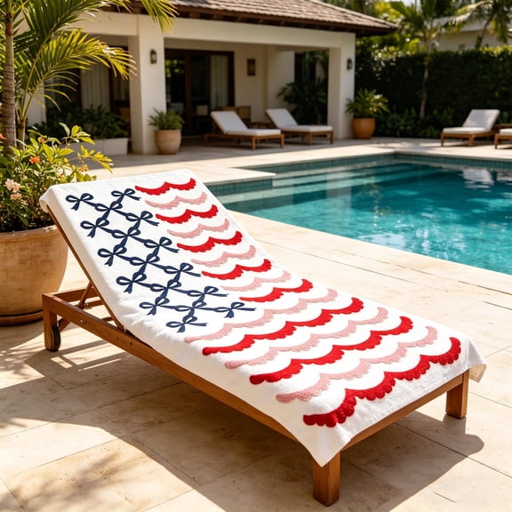 4th of July Beach Towels Oversized, Red/White/Blue, Highly Absorbent, Quick Dry, Sand Free Lightweight Beach Towel Beach Essentials for Beach Bath Pool Summer & Vacation Independence Day Decorations