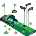 thumbnail image 1 of Set de golf de juguete TERRAMUS mejorado con retorno automático de dinosaurios de 3 a 8 años, 1 of 9