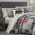thumbnail image 3 of Eddie Bauer Plaid Cotton Plain Weave Quilt Sets, Full/Queen, Red, 3 of 5