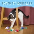thumbnail image 5 of Ksopiavobs 60Pcs Cat Mouse Toys Assorted Colors Furry Pet Cat Toy Mice Rattle Set Cat Catnip Toys with Feather Tails for Indoor Cats and Kittens, 5 of 7