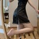 thumbnail image 3 of Camisón de verano sexy con tirantes de encaje, pijama de seda fina sin espalda para mujer, 3 of 6